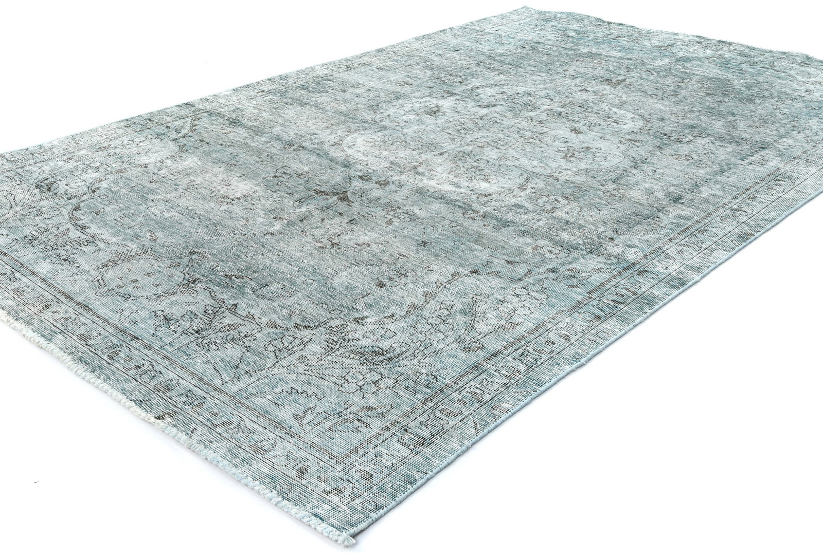 Antique Overdyed Traditional 5X9 Distressed Vintage Oriental Rug - 4