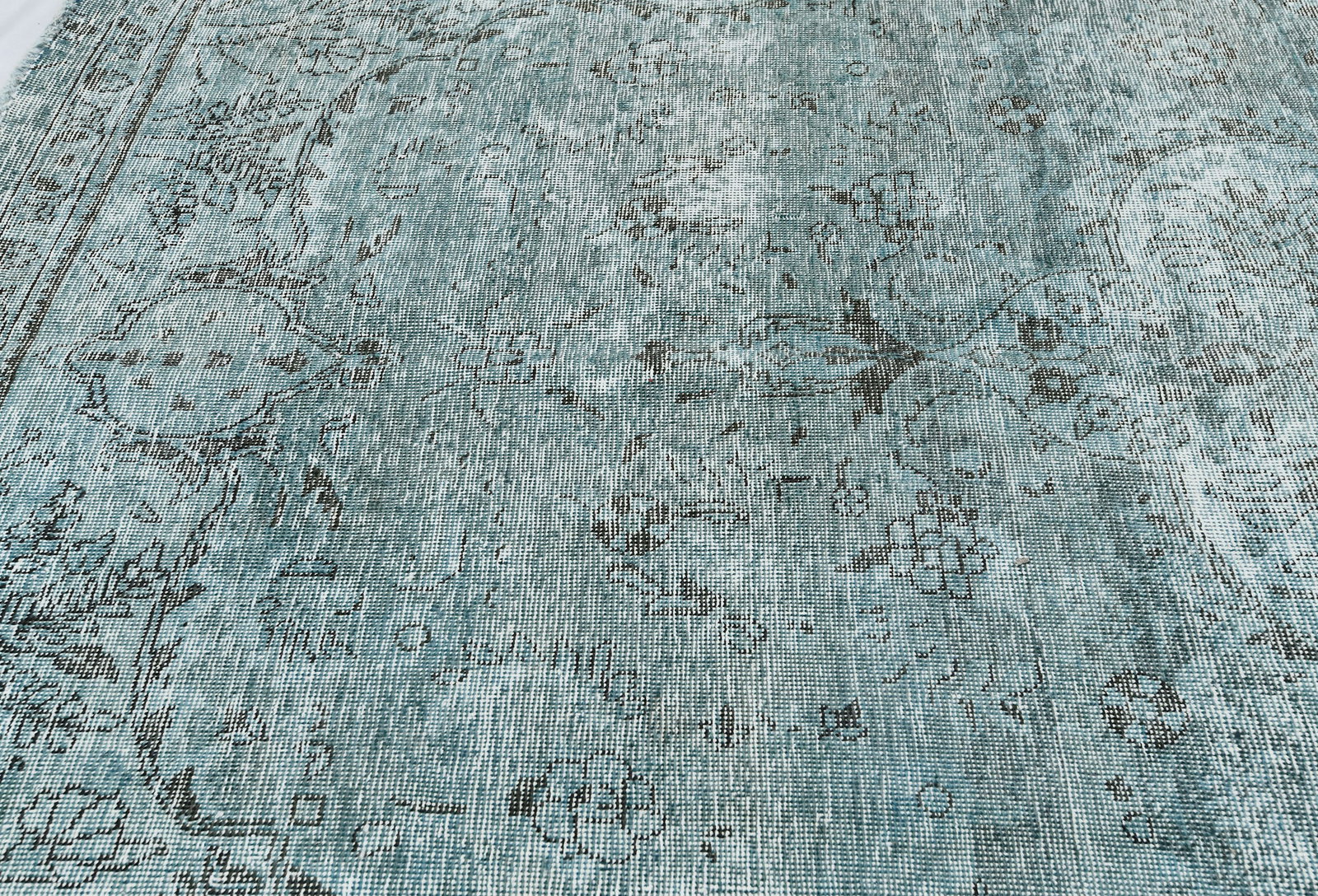 Antique Overdyed Traditional 5X9 Distressed Vintage Oriental Rug - 7
