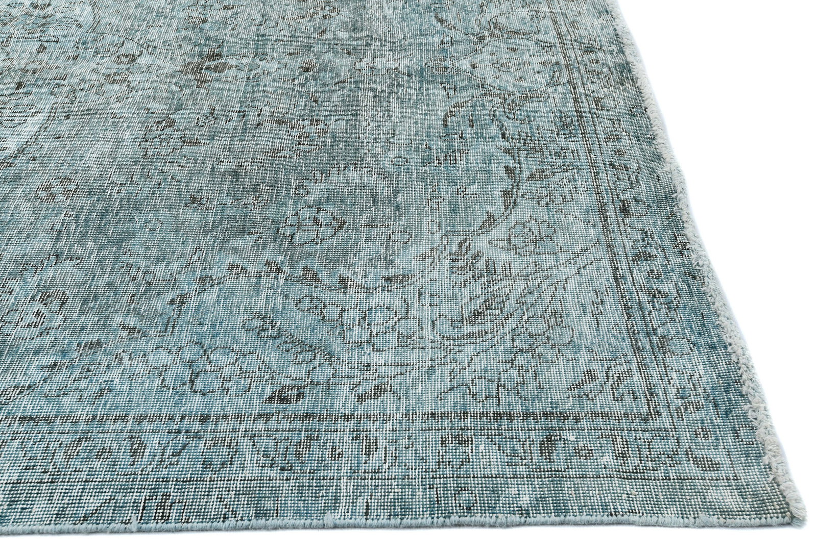 Antique Overdyed Traditional 5X9 Distressed Vintage Oriental Rug - 9