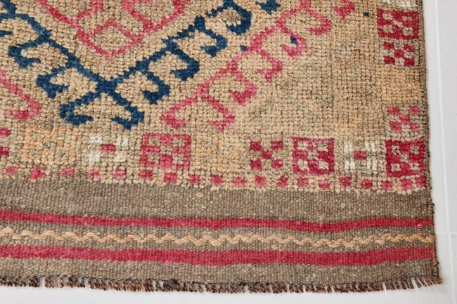 3'0'' x 9'4'' Handmade Vintage Wool Rug - 20622 - 12