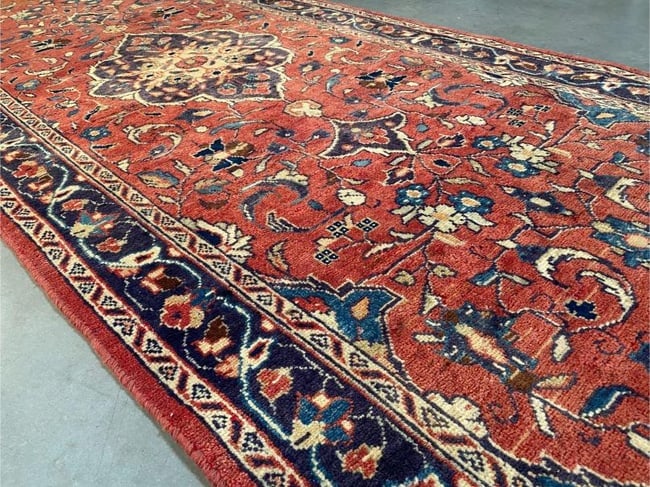 Stunning Vintage Sarouk Runner 3.6x11 - 6