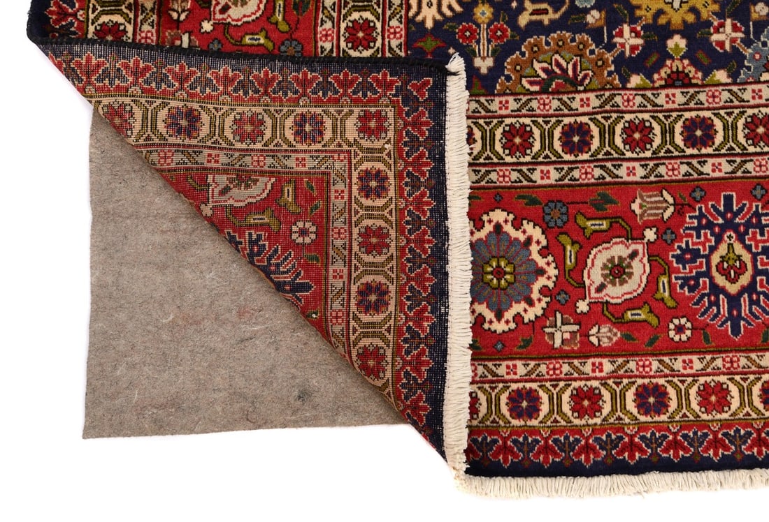 Vintage Purple-navy Traditional 10X13 Tabriz Persian Rug - 19