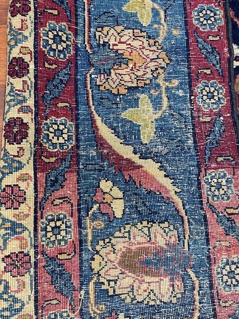 Antique Persian Bird of paradise Khorrasan Rug-2759 - 13