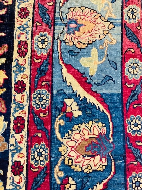 Antique Persian Bird of paradise Khorrasan Rug-2759 - 7