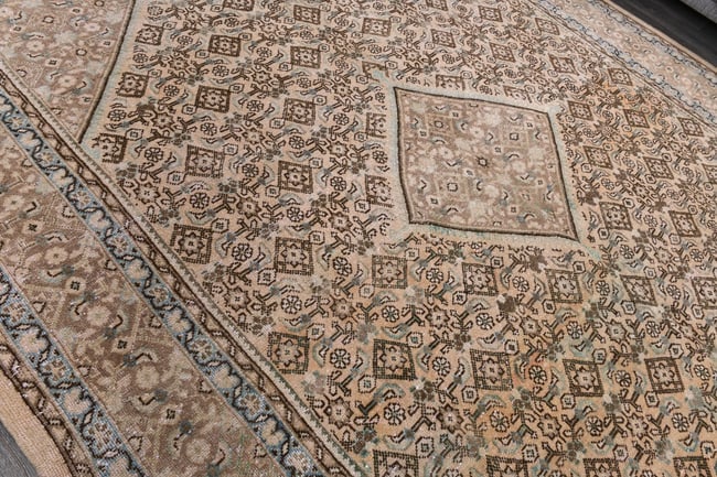 9'8'' x 12'9'' Unique Handmade Vintage Rug - 242588 - 4