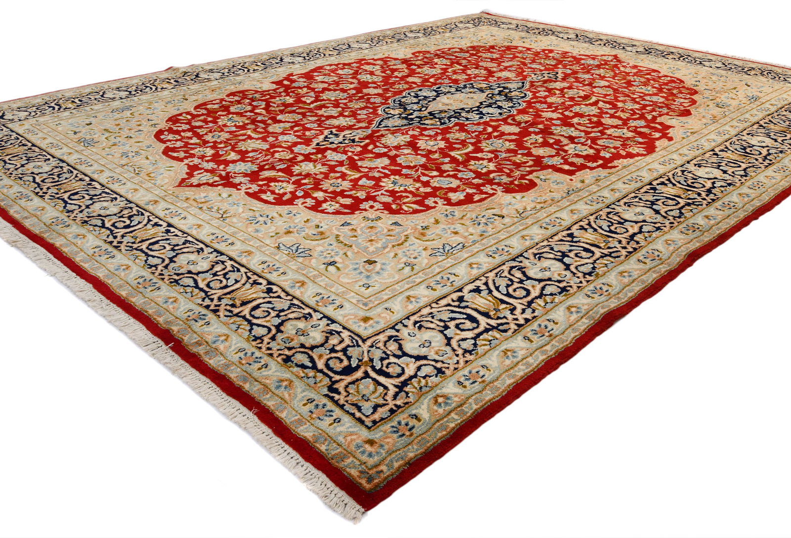 Vintage Traditional Floral 9X12 Kerman Persian Rug - 6