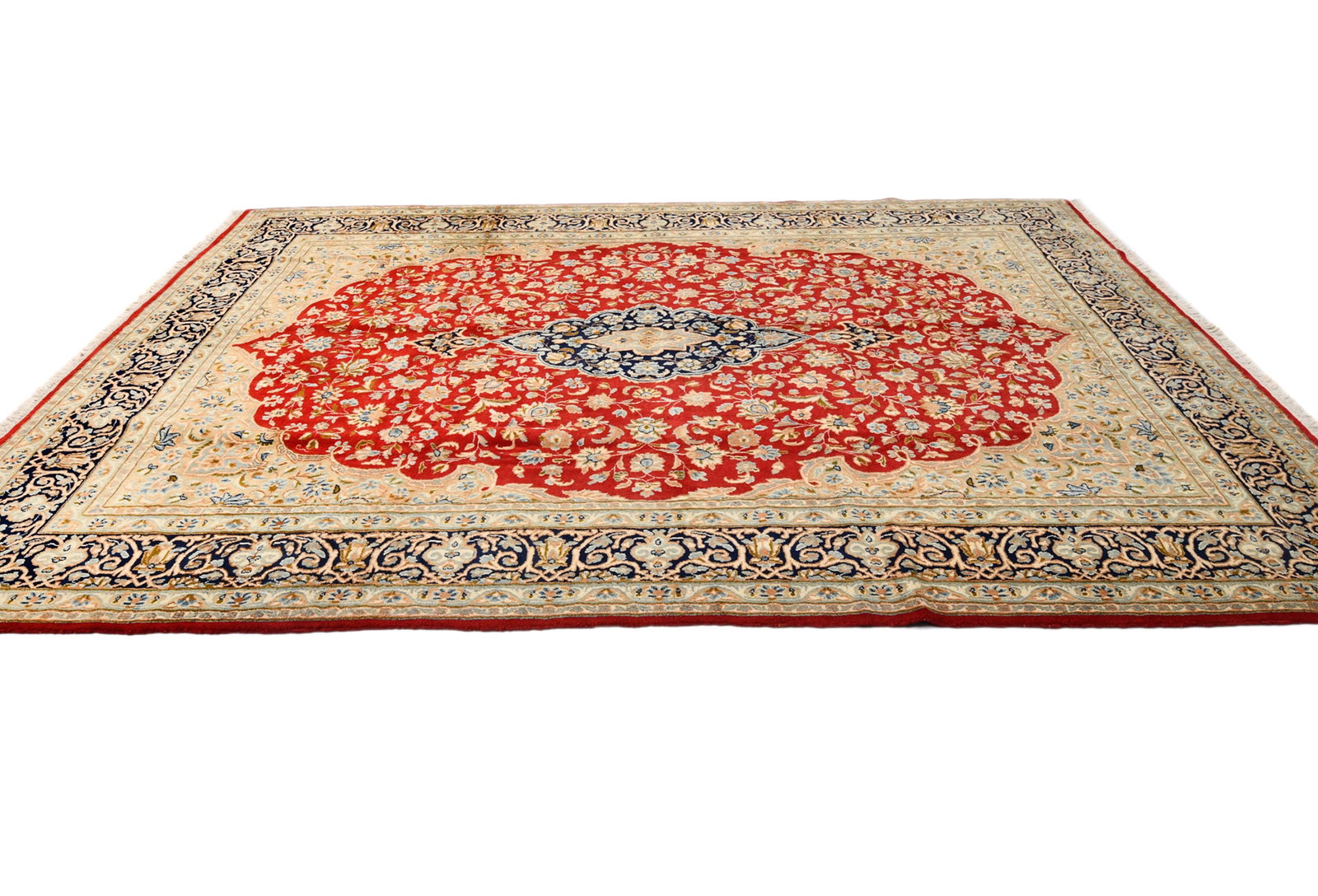Vintage Traditional Floral 9X12 Kerman Persian Rug - 7