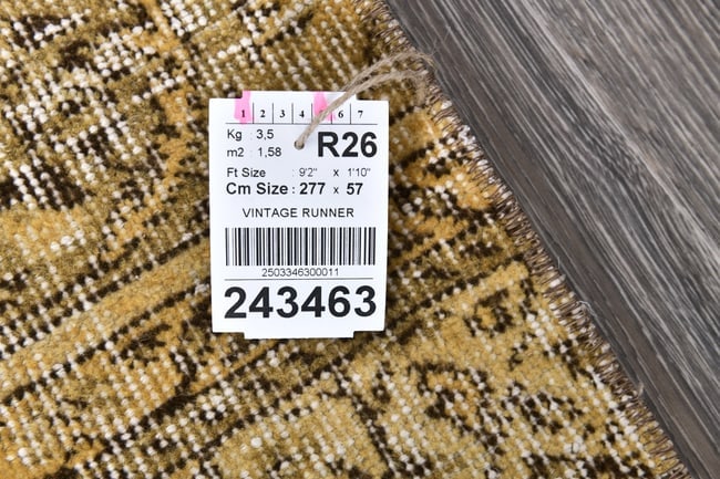 1'10'' x 9'1'' Turkish Vintage Runner Rug - 243463 - 13