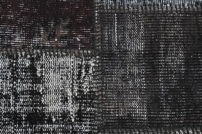 5'11'' x 7'10'' Handmade Vintage Wool Patchwork Rug - 98 - 8