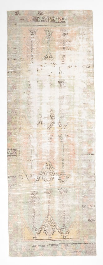 3'9'' x 10'11'' Turkish Vintage Runner Rug - 4383 (1 of 20)