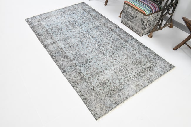 3'9'' x 6'10'' Vintage Wool Runner Rug - 20071 - 5