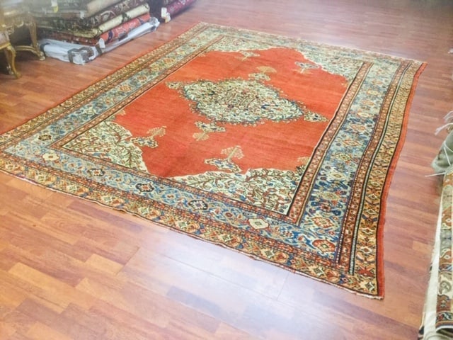 Antique Persian Farahan - Malayer Rug-4092 - 8
