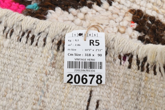 2'11'' x 10'5'' Vintage Wool Runner Rug - 20678 - 20