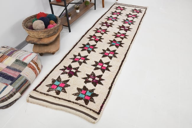 2'11'' x 10'5'' Vintage Wool Runner Rug - 20678 - 4