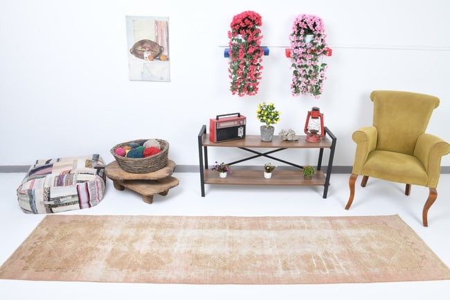 2'5'' x 9'10'' Vintage Wool Runner Rug - 17940 - 2
