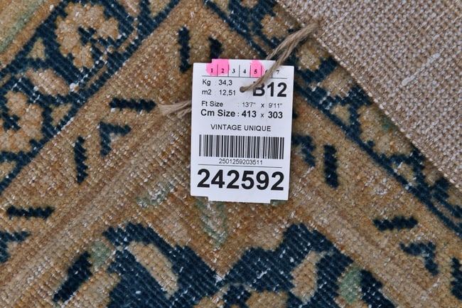 9'11'' x 13'6'' Unique Handmade Vintage Rug - 242592 - 14