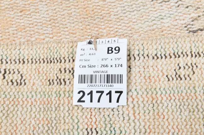 5'8'' x 8'8'' Turkish Vintage Runner Rug - 21717 - 20