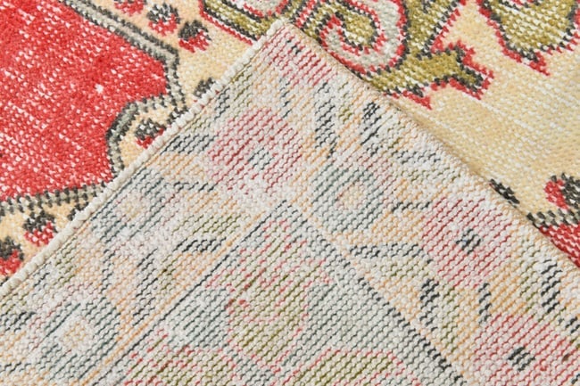 4'3'' x 7'7'' Handmade Vintage Wool Rug - 23024 - 14
