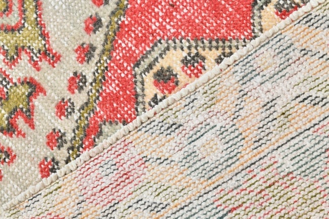 4'3'' x 7'7'' Handmade Vintage Wool Rug - 23024 - 15