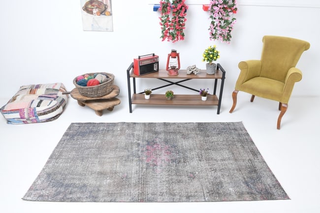 3'10'' x 7'0'' Turkish Vintage Runner Rug - 7199 - 2