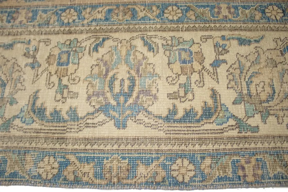 Distressed Antique Traditional 10X13 Tabriz Persian Rug - 11