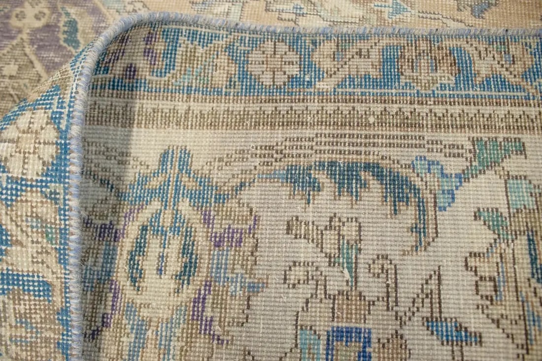 Distressed Antique Traditional 10X13 Tabriz Persian Rug - 17