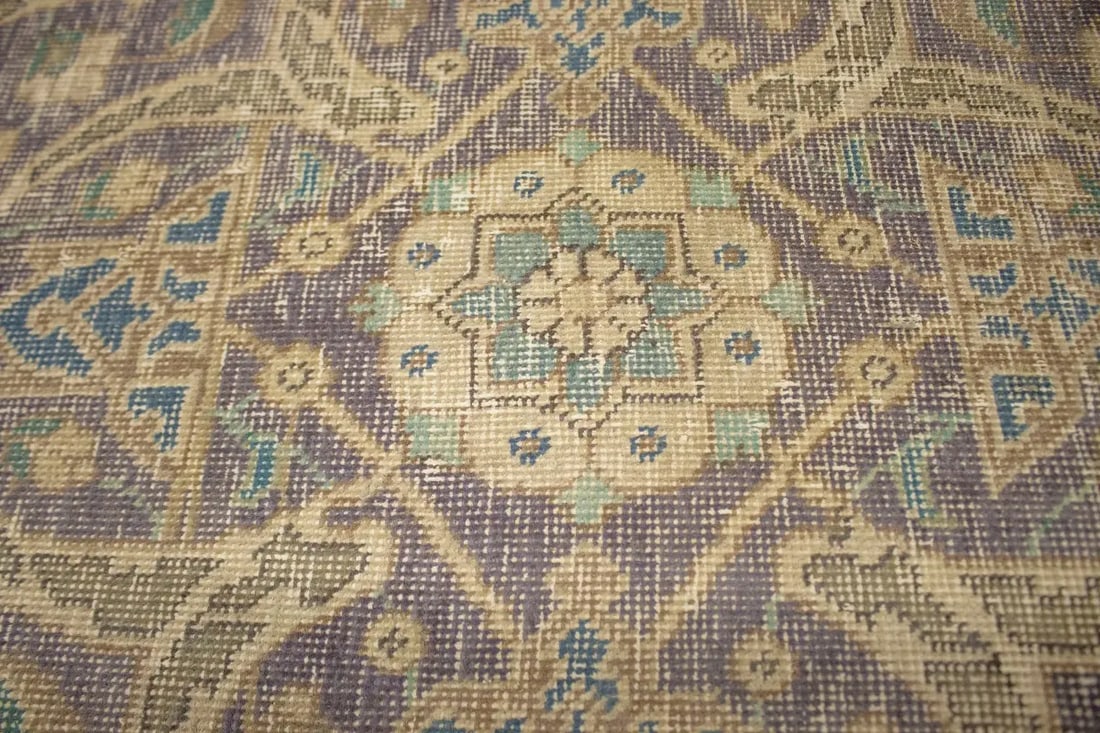 Distressed Antique Traditional 10X13 Tabriz Persian Rug - 7