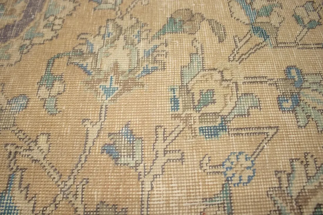 Distressed Antique Traditional 10X13 Tabriz Persian Rug - 9