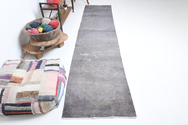 2'7'' x 11'2'' Handmade Vintage Wool Rug - 7200 - 5