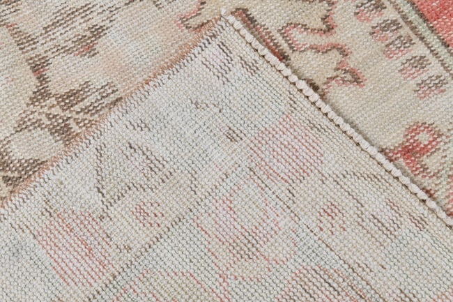 4'4'' x 7'3'' Handmade Vintage Wool Rug - 21840 - 13