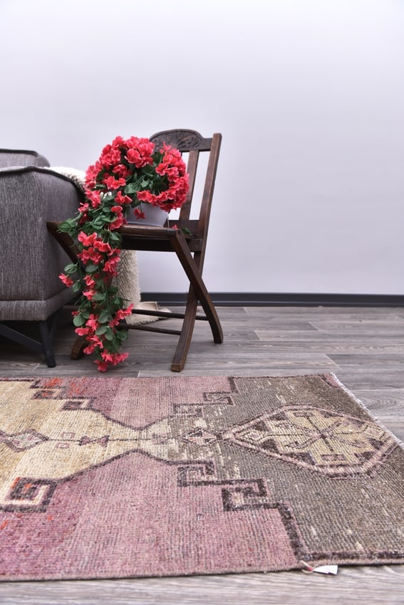 2'3'' x 5'2'' Handmade Vintage Wool Rug - 244733 - 8