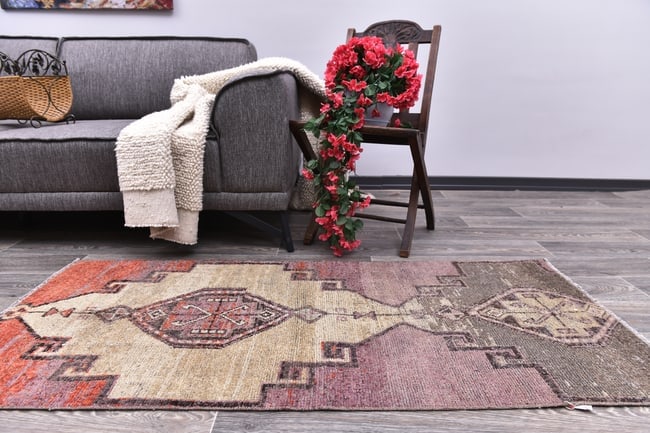 2'3'' x 5'2'' Handmade Vintage Wool Rug - 244733 - 11