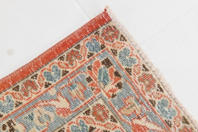9'7'' x 13'3'' Handmade Vintage Wool Rug - 18941 - 12