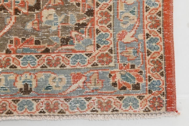 9'7'' x 13'3'' Handmade Vintage Wool Rug - 18941 - 14
