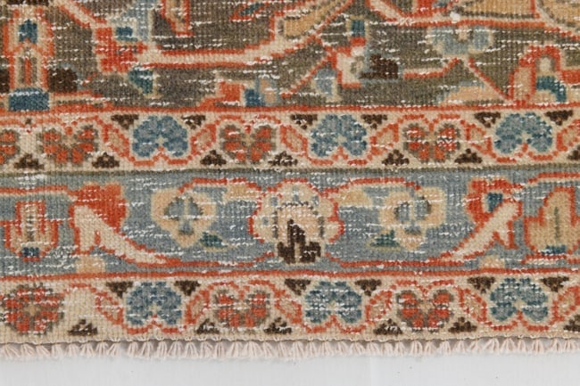 9'7'' x 13'3'' Handmade Vintage Wool Rug - 18941 - 15