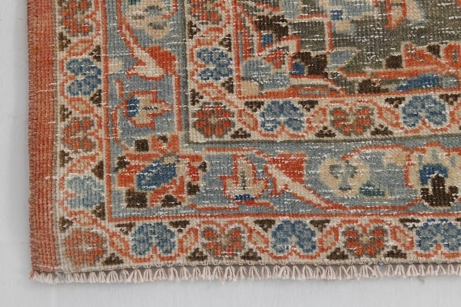 9'7'' x 13'3'' Handmade Vintage Wool Rug - 18941 - 16