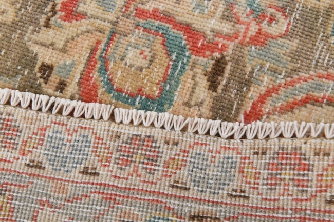 9'7'' x 13'3'' Handmade Vintage Wool Rug - 18941 - 19