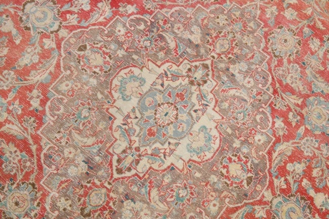 9'7'' x 13'3'' Handmade Vintage Wool Rug - 18941 - 6