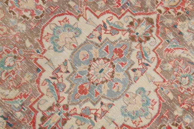 9'7'' x 13'3'' Handmade Vintage Wool Rug - 18941 - 7