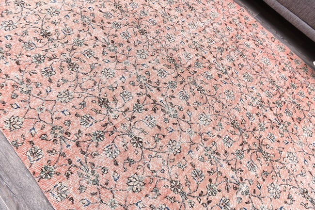 6'7'' x 9'10'' Handmade Vintage Wool Rug - 244761 - 4