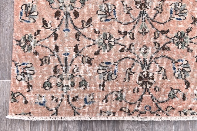 6'7'' x 9'10'' Handmade Vintage Wool Rug - 244761 - 7