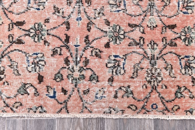 6'7'' x 9'10'' Handmade Vintage Wool Rug - 244761 - 8