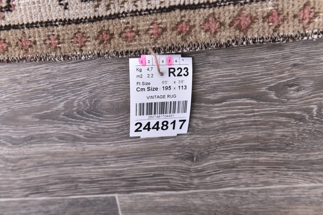 3'8'' x 6'4'' Turkish Vintage Runner Rug - 244817 - 13
