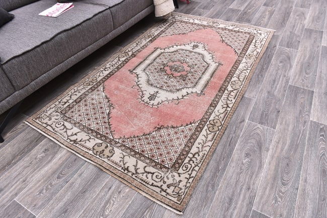 3'8'' x 6'4'' Turkish Vintage Runner Rug - 244817 - 2