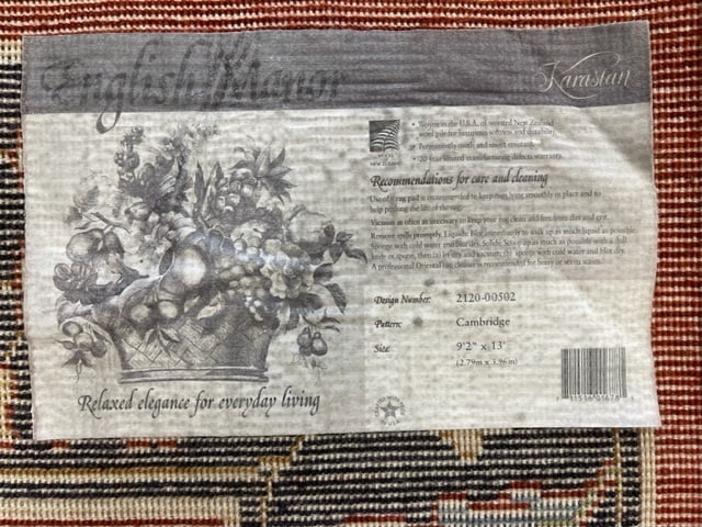 Vintage All over Cambrige Design Karastan Rug.-5094 - 10
