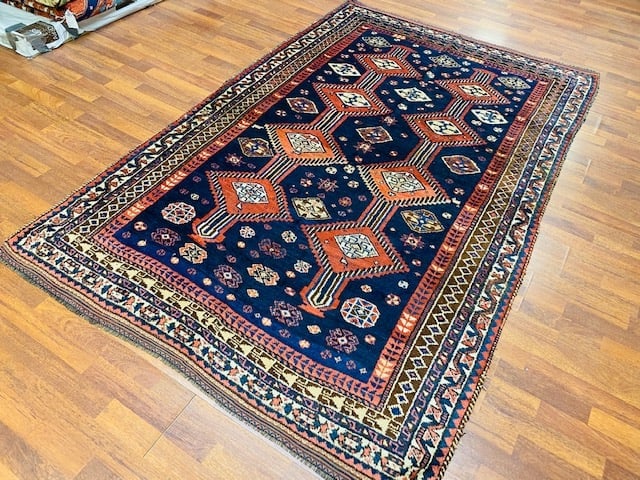 Antique Persian Shiraz Rug-3226 - 5