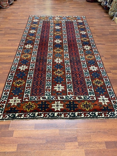 Antique Kazak Caucasian Rug-2146 - 8