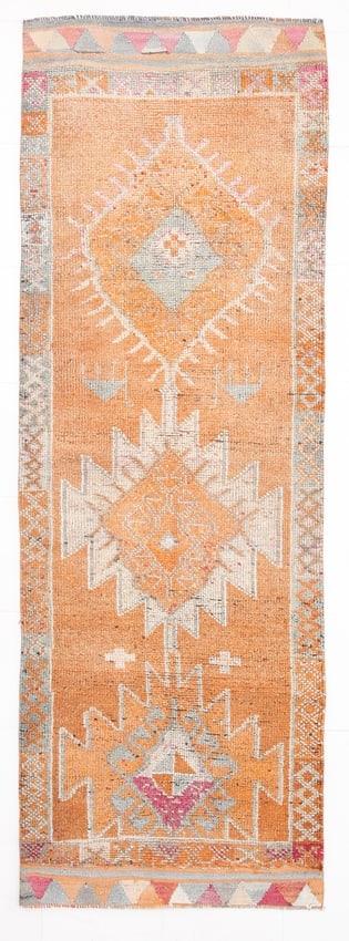 3'4'' x 10'0'' Turkish Vintage Runner Rug - 23525 (1 of 20)