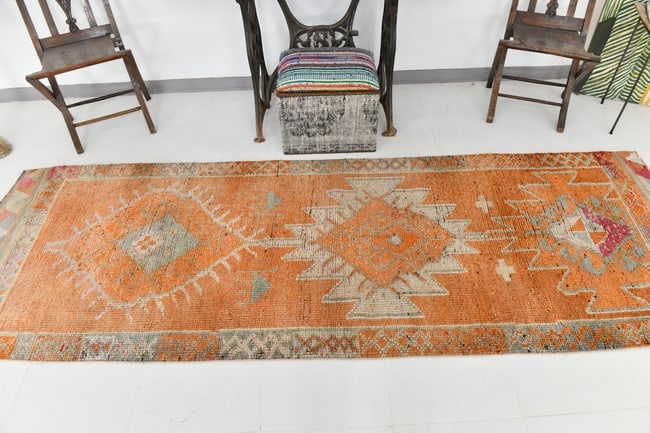 3'4'' x 10'0'' Turkish Vintage Runner Rug - 23525 - 3