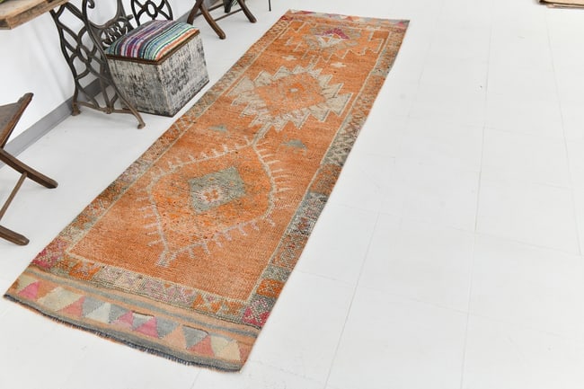 3'4'' x 10'0'' Turkish Vintage Runner Rug - 23525 - 4